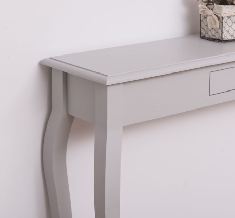Consola cu picioare curbate, 1 sertar de la Rustic Butique PS410 - Culoare_P010 - VOPSIT