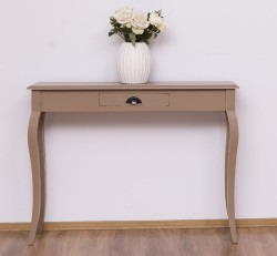 Consola cu picioare curbate, 1 sertar de la Rustic Butique PS410 - Culoare_P088A - VOPSIT ANTICHIZAT