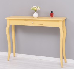 Consola cu picioare curbate, 1 sertar de la Rustic Butique PS410 - Culoare_P050 - VOPSIT