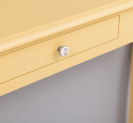 Consola cu picioare curbate, 1 sertar de la Rustic Butique PS410 - Culoare_P050 - VOPSIT