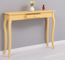 Consola cu picioare curbate, 1 sertar de la Rustic Butique PS410 - Culoare_P050 - VOPSIT