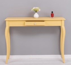 Consola cu picioare curbate, 1 sertar de la Rustic Butique PS410 - Culoare_P050 - VOPSIT