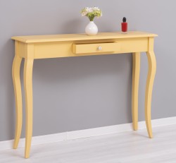Consola cu picioare curbate, 1 sertar de la Rustic Butique PS410 - Culoare_P050 - VOPSIT