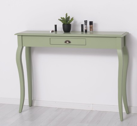 Consola cu picioare curbate, 1 sertar de la Rustic Butique PS410 - Culoare_P054 - VOPSIT