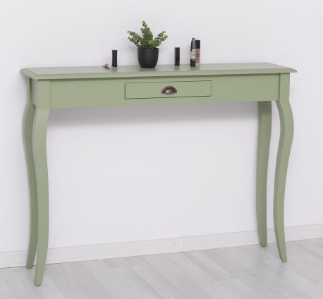 Consola cu picioare curbate, 1 sertar de la Rustic Butique PS410 - Culoare_P054 - VOPSIT