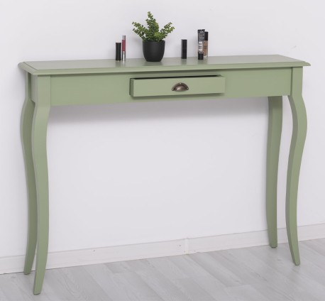 Consola cu picioare curbate, 1 sertar de la Rustic Butique PS410 - Culoare_P054 - VOPSIT
