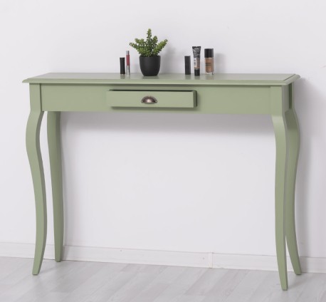 Consola cu picioare curbate, 1 sertar de la Rustic Butique PS410 - Culoare_P054 - VOPSIT