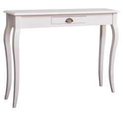 Consola cu picioare curbate, 1 sertar de la Rustic Butique Ps410 - Culoare_P004 - VOPSIT