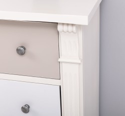 Comoda cu 12 sertare, Colectia Directoire de la Rustic Butique PS485 - Culoare Corp_P024 - Culoare Sertare_Multicolor - MULTICOLOR