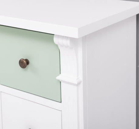 Comoda cu 12 sertare, Colectia Directoire de la Rustic Butique PS485 - Culoare Corp_P004 - Culoare Sertare_Multicolor - MULTICOLOR