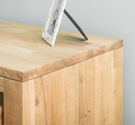 Comoda cu trei sertare Wild Oak, sertare pe sine metalice de la Studio Szel OPS632 - Culoare_P089 - ULEIAT