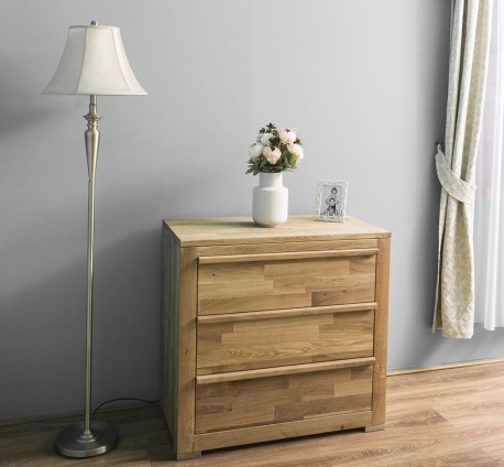 Comoda cu trei sertare Wild Oak, sertare pe sine metalice de la Studio Szel OPS632 - Culoare_P089 - ULEIAT