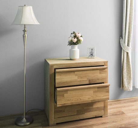Comoda cu trei sertare Wild Oak, sertare pe sine metalice de la Studio Szel OPS632 - Culoare_P089 - ULEIAT