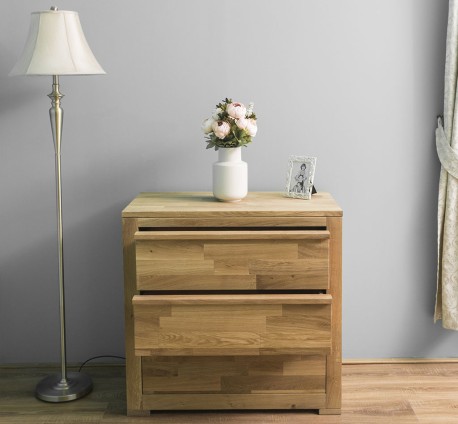 Comoda cu trei sertare Wild Oak, sertare pe sine metalice de la Studio Szel OPS632 - Culoare_P089 - ULEIAT