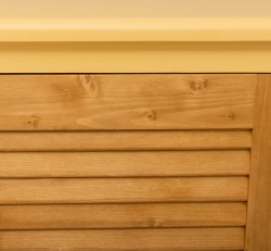 Bufet cu 2 usi, Colectia Shutter de la Rustic Butique PS568 - Culoare Corp_P050 - Culoare Sertare_P002 - DUBLU COLOR