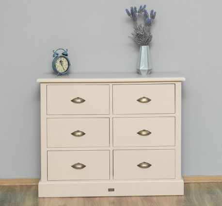 Comoda cu 6 sertare de la Rustic Butique PS688 - Culoare_P032 - VOPSIT