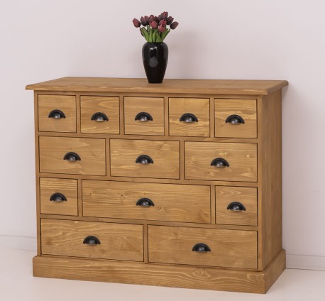 Comoda cu 13 sertare de la Rustic Butique PS103 - Culoare_P002 - CERUIT