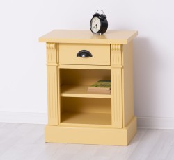 Noptiera cu 1 sertar si 1 polita, Colectia Directoire de la Rustic Butique PS428 - Culoare_P050 - VOPSIT