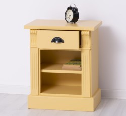 Noptiera cu 1 sertar si 1 polita, Colectia Directoire de la Rustic Butique PS428 - Culoare_P050 - VOPSIT