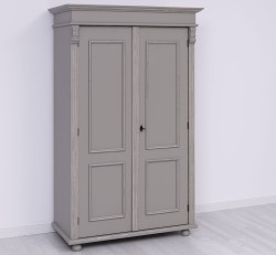 Dulap cu 2 usi de la Rustic Butique PS245 - Culoare_P025++P030A - 2 STRATURI DE CULORI ANTICHIZAT