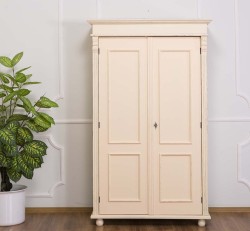 Dulap cu 2 usi de la Rustic Butique PS245 - Culoare_P028++P025A - 2 STRATURI DE CULORI ANTICHIZAT