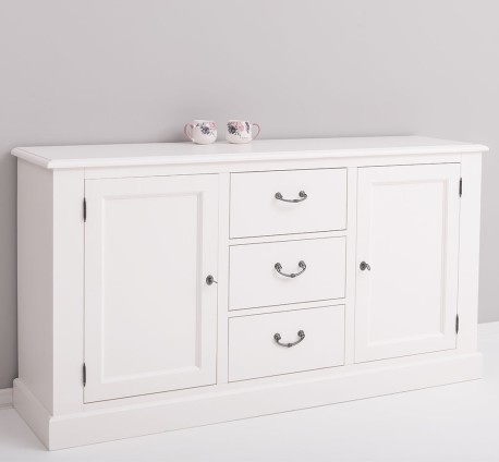 Bufet cu 2 usi, 3 sertare, BAS de la Rustic Butique PS370BAS - Culoare_P039 - VOPSIT