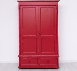 Dulap cu 2 usi si 2 sertare de la Rustic Butique PS105 - Culoare_P047A - VOPSIT ANTICHIZAT