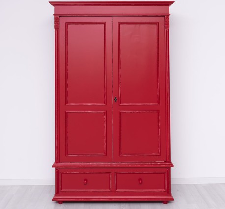Dulap cu 2 usi si 2 sertare de la Rustic Butique PS105 - Culoare_P047A - VOPSIT ANTICHIZAT