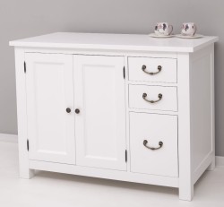 Dulap bucatarie cu 2 usi, 3 sertare de la Rustic Butique PS240 - Culoare_P004 - VOPSIT