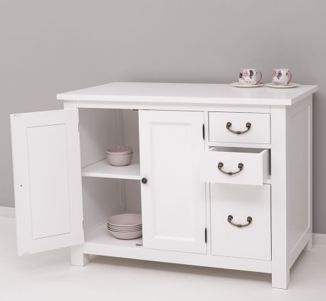 Dulap bucatarie cu 2 usi, 3 sertare de la Rustic Butique PS240 - Culoare_P004 - VOPSIT