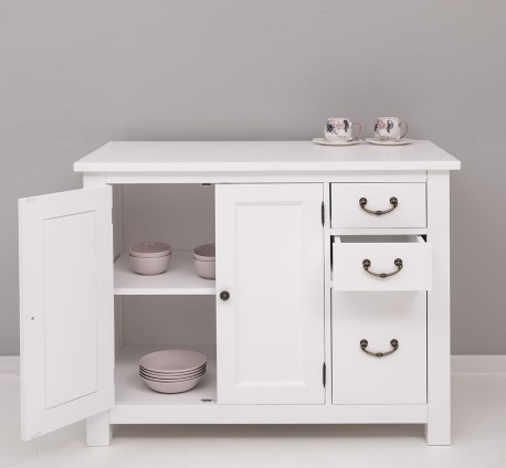 Dulap bucatarie cu 2 usi, 3 sertare de la Rustic Butique PS240 - Culoare_P004 - VOPSIT
