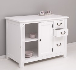 Dulap bucatarie cu 2 usi, 3 sertare de la Rustic Butique PS240 - Culoare_P004 - VOPSIT