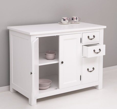 Dulap bucatarie cu 2 usi, 3 sertare de la Rustic Butique PS240 - Culoare_P004 - VOPSIT