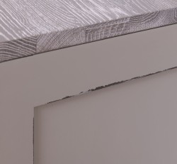 Dulap bucatarie cu 2 usi, 3 sertare, blat stejar de la Rustic Butique PS240 - Culoare Top_P067 - Culoare Corp_P028++P024A - TRIPLU COLOR