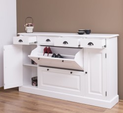 Comoda hol cu 2+2 usi si 4 sertare de la Rustic Butique PS472 - Culoare_P004 - VOPSIT