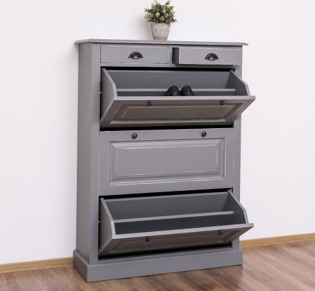 Pantofar cu 3 usi si 2 sertare de la Studio Szel PS415 - Culoare_P078A - VOPSIT ANTICHIZAT