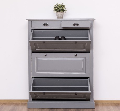 Pantofar cu 3 usi si 2 sertare de la Studio Szel PS415 - Culoare_P078A - VOPSIT ANTICHIZAT