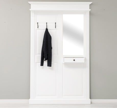 Cuier cu oglinda, 1 sertar de la Studio Szel PS242 - Culoare_P004 - VOPSIT