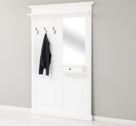 Cuier cu oglinda, 1 sertar de la Studio Szel PS242 - Culoare_P004 - VOPSIT