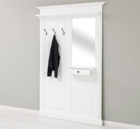 Cuier cu oglinda, 1 sertar de la Studio Szel PS242 - Culoare_P004 - VOPSIT