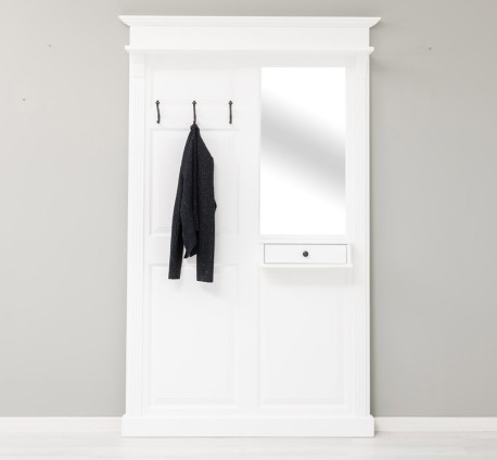 Cuier cu oglinda, 1 sertar de la Studio Szel PS242 - Culoare_P004 - VOPSIT