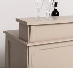 Bar cu 4 sertare, 4 compartimente deschise de la Studio Szel PS578 - Culoare_P023 - VOPSIT