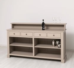 Bar cu 4 sertare, 4 compartimente deschise de la Studio Szel PS578 - Culoare_P023 - VOPSIT
