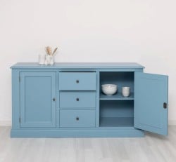 Bufet cu 2 usi, 3 sertare, BAS de la Studio Szel PS370BAS - Culoare_P053 - VOPSIT