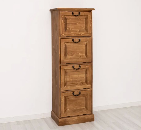 Comoda ingusta cu 4 usi rabatabile de la Studio Szel PS13 - Culoare_P001- CERUIT