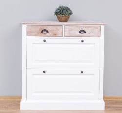 Pantofar cu 2 usi, 2 sertare PS358 - Culoare Top_P071 - Culoare Corp_P004 - Culoare Sertare_P071 - DUBLU COLOR