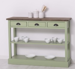 Consola cu 3 sertare si 1 polita de la Studio Szel PS513 - Culoare Top_P066 - Culoare Corp_P054 - DUBLU COLOR