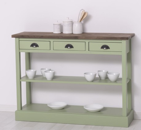 Consola cu 3 sertare si 1 polita de la Studio Szel PS513 - Culoare Top_P066 - Culoare Corp_P054 - DUBLU COLOR