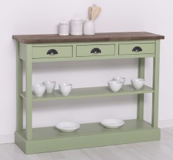 Consola cu 3 sertare si 1 polita de la Studio Szel PS513 - Culoare Top_P066 - Culoare Corp_P054 - DUBLU COLOR