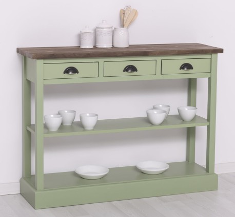 Consola cu 3 sertare si 1 polita de la Studio Szel PS513 - Culoare Top_P066 - Culoare Corp_P054 - DUBLU COLOR